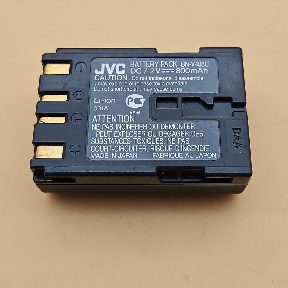 Genuine OEM JVC BN-V408U Rechargeable Battery Pack 7.2V 800mAh Li-ion